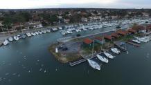 Vue aérienne par drone en gironde