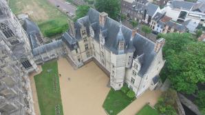 Vue aérienne par drone muse Evreux