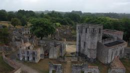 Vue aerienne par drone oradour sur glane 20250226 143303