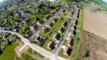 Vue aérienne par drone pilote Bourges