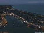 Vue aerienne port maritime