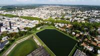 Vue du ciel de versailles en ile de france