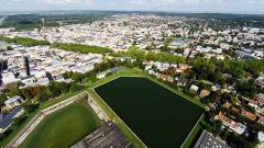 Vue du ciel de Versailles en île de France